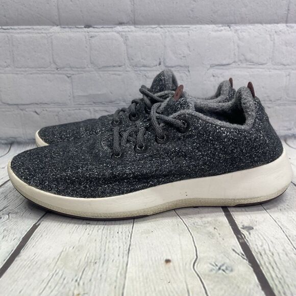 Allbirds Sneakers Men's Size 10 Tree Dashers Dark Grey Wool Runner Casual Shoes - Picture 13 of 14